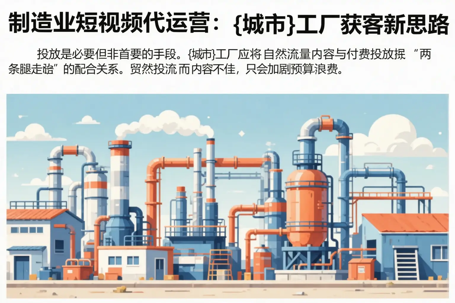 制造业短视频代运营:新乡工厂获客新思路