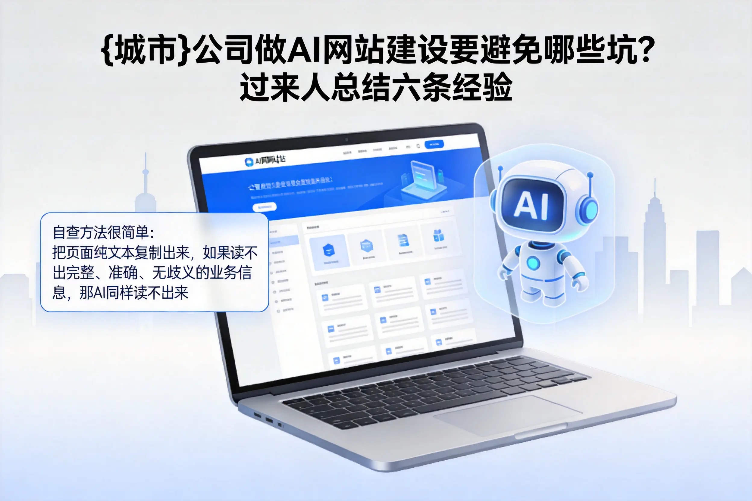新乡公司做AI网站建设要避免哪些坑?过来人总结六条经验