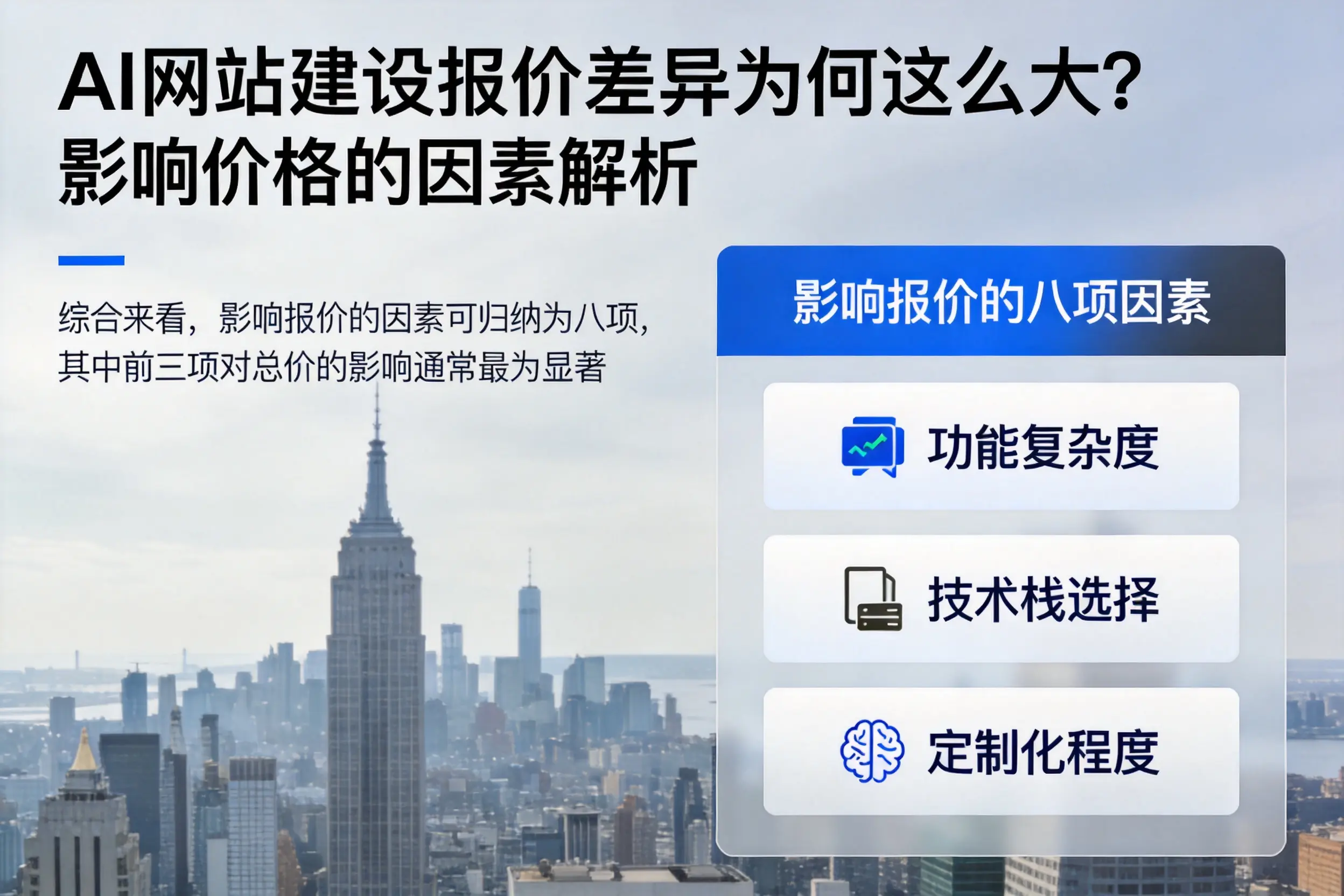 新乡AI网站建设报价差异为何这么大?影响价格的因素解析