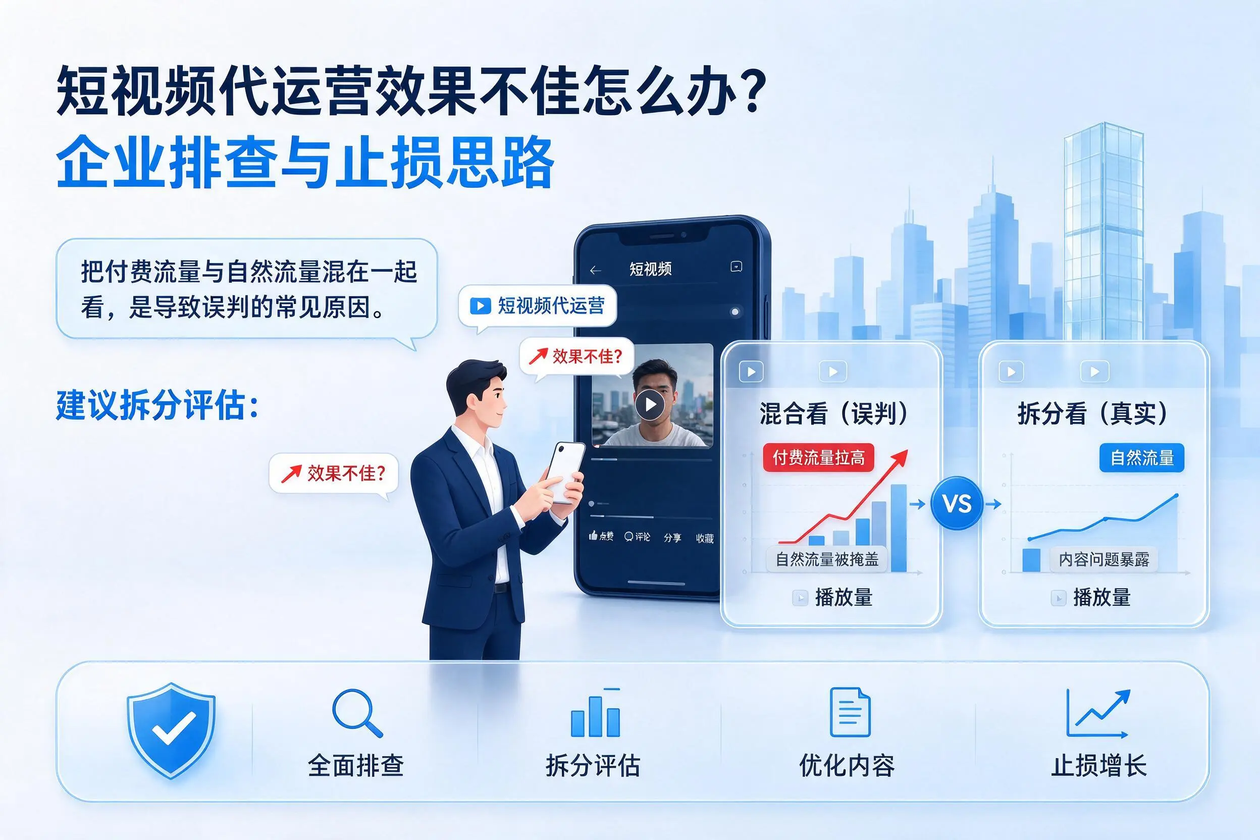 短视频代运营效果不佳怎么办?新乡企业排查与止损思路