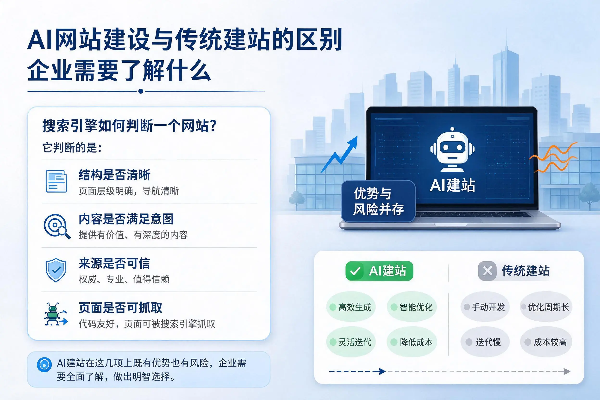 AI网站建设与传统建站的区别,新乡企业需要了解什么
