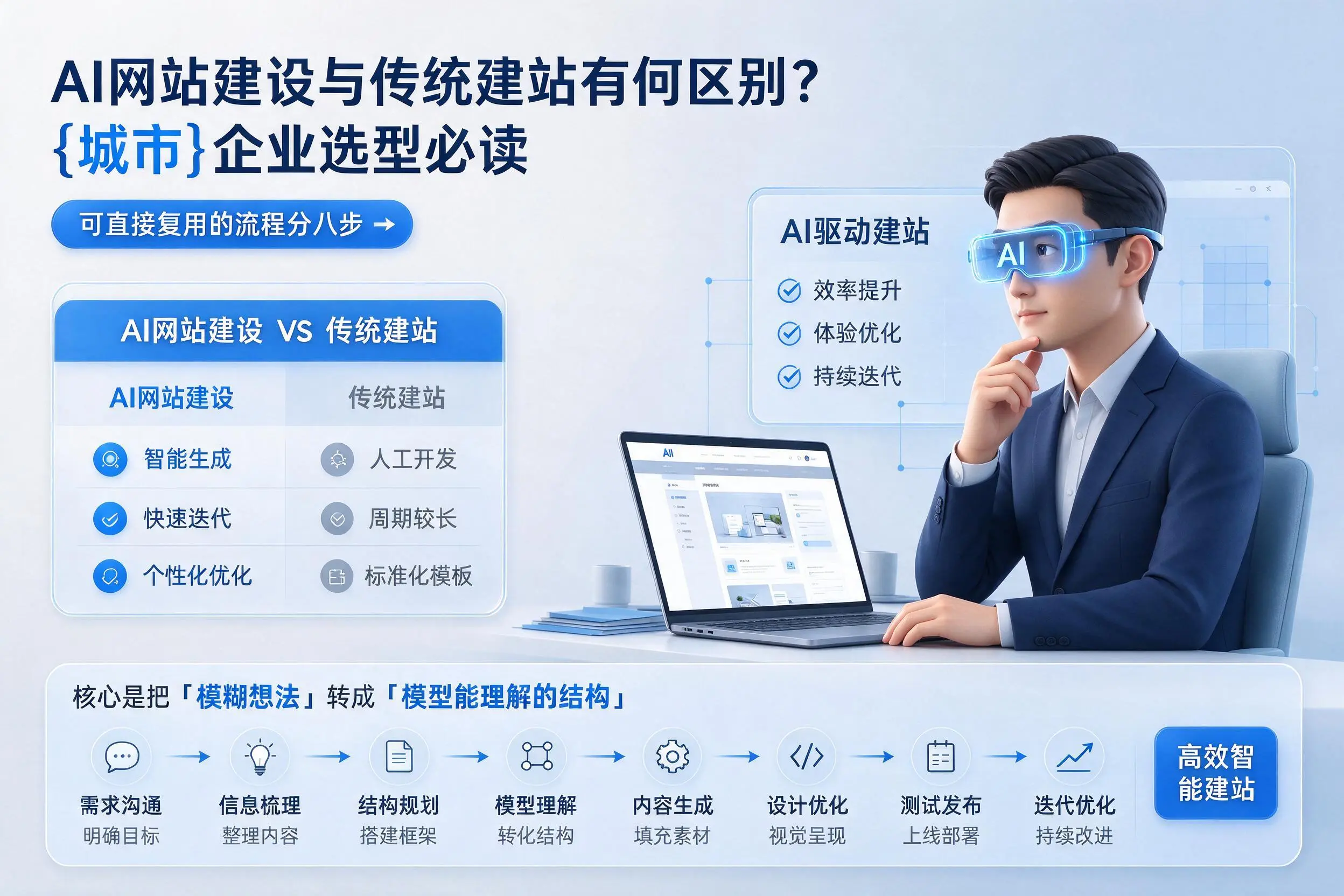 AI网站建设与传统建站有何区别？新乡企业选型必读