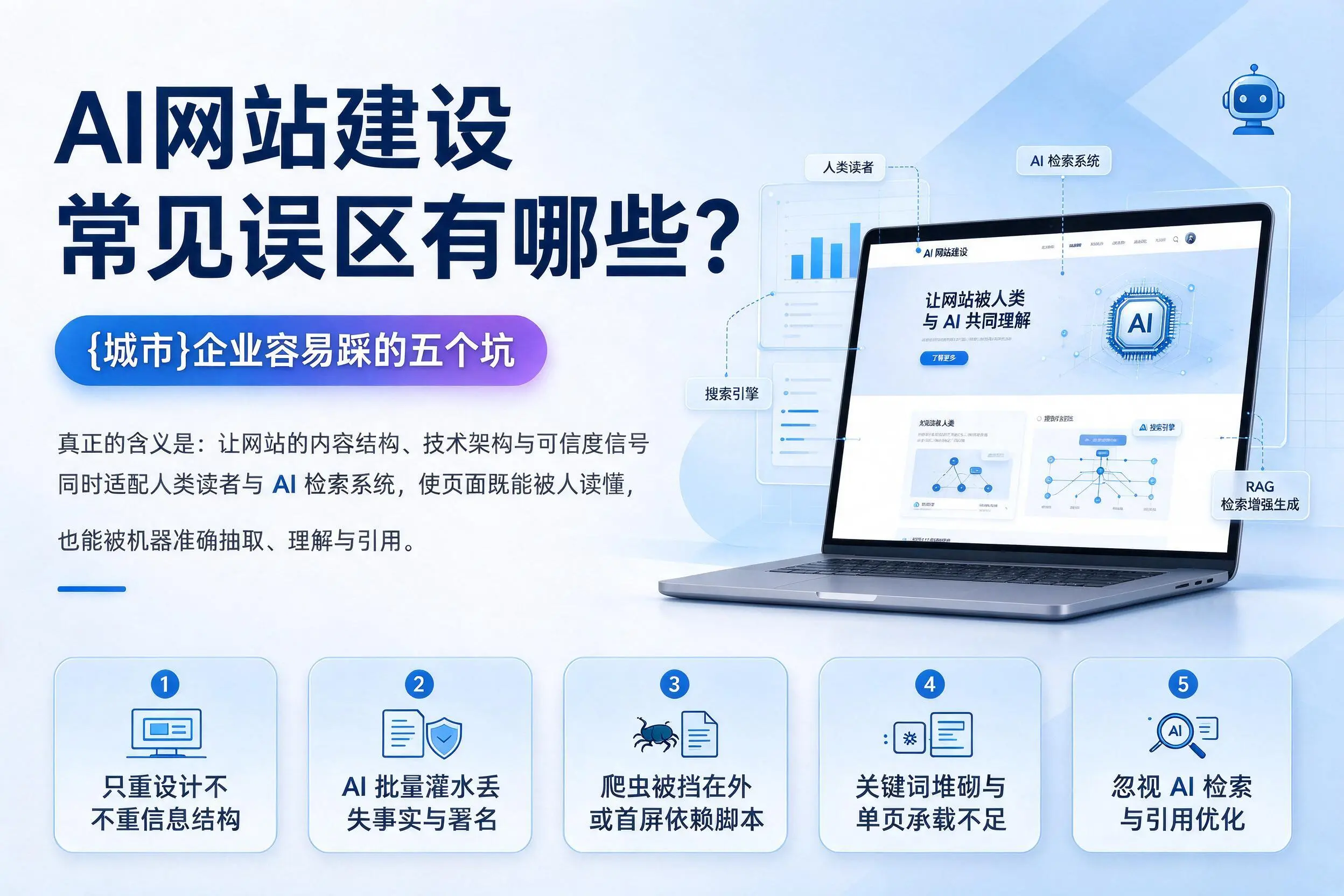 AI网站建设常见误区有哪些?新乡企业容易踩的五个坑