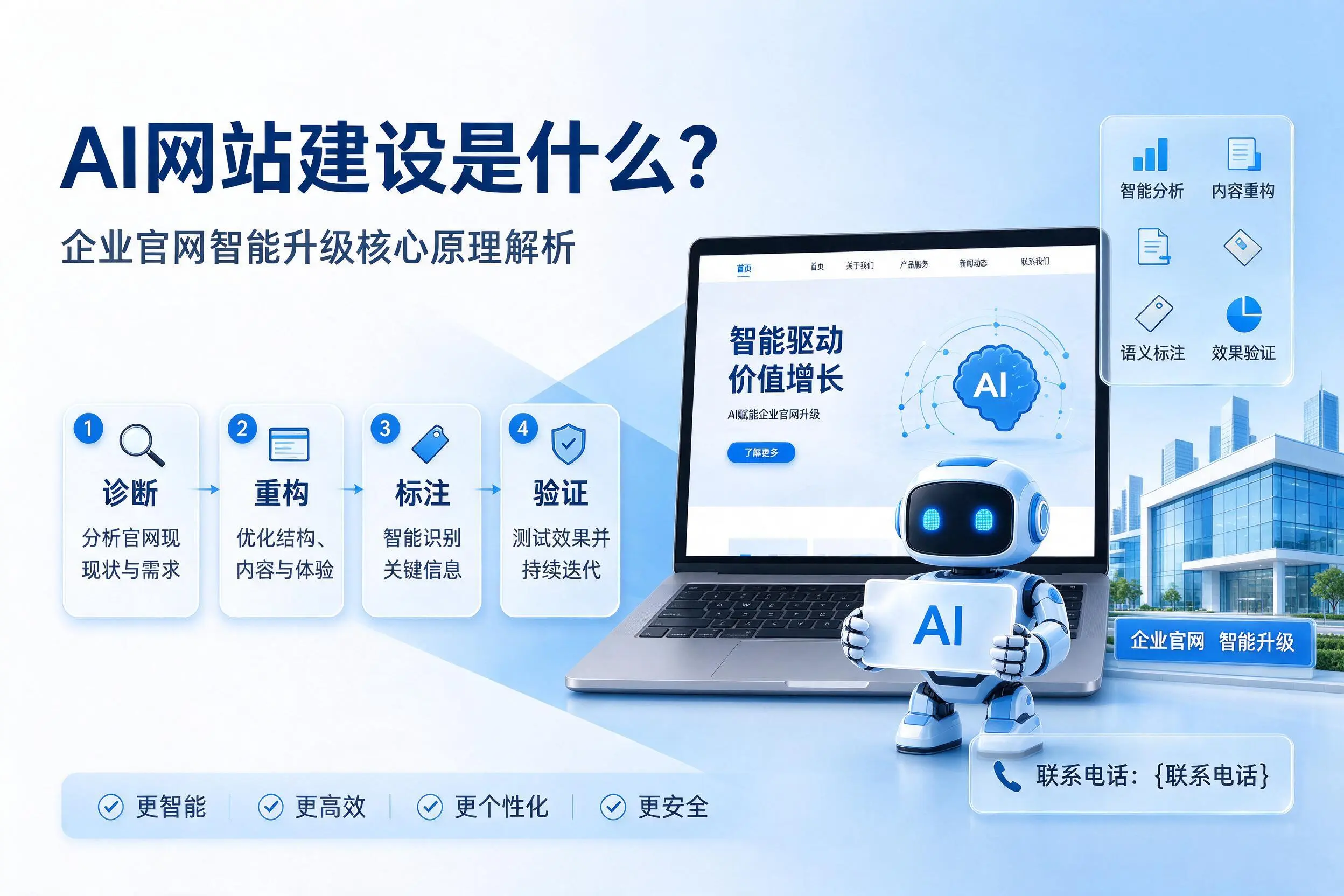 AI网站建设是什么？新乡企业官网智能升级核心原理解析