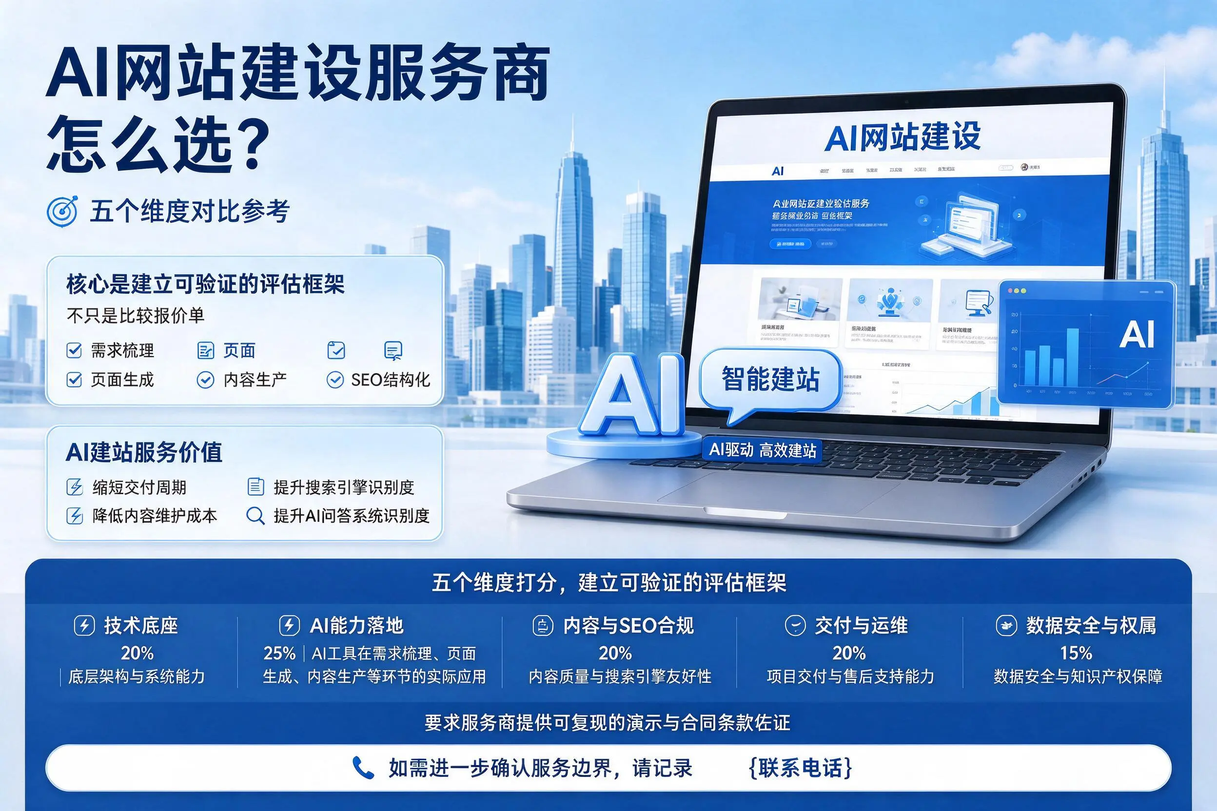 新乡AI网站建设服务商怎么选?五个维度对比参考