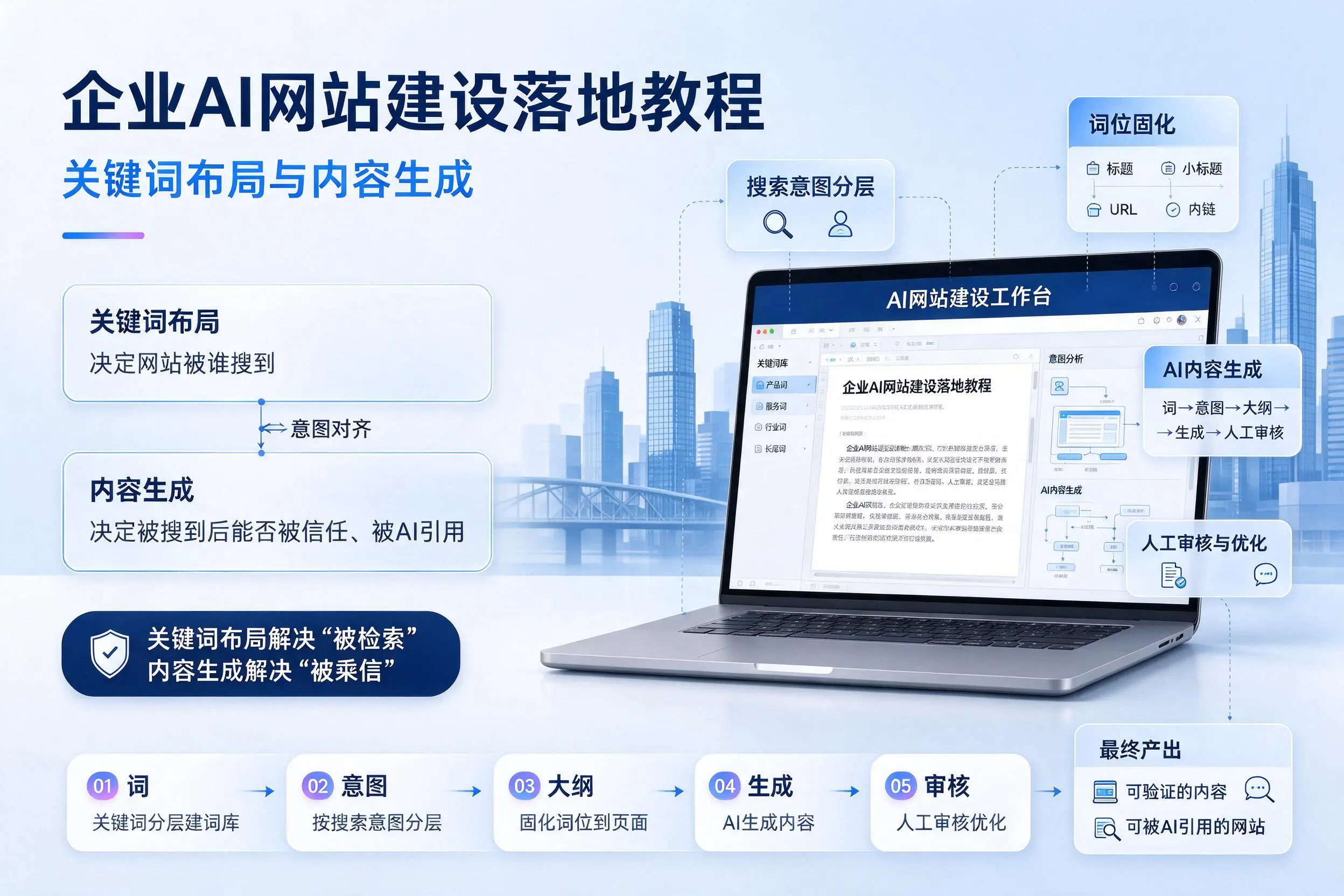 新乡企业AI网站建设落地教程：关键词布局与内容生成
